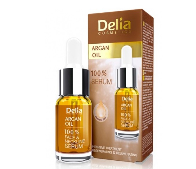 Сыворотка для лица и шеи argan oil delia cosmetics 100% serum - уход за кожей лица - товары и услуги - makeup-shop.com.ua - инте.